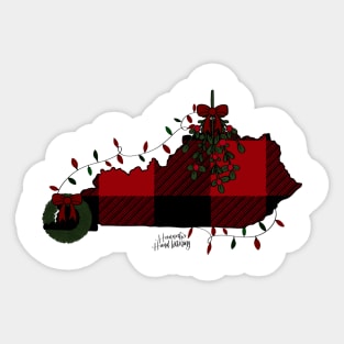 Christmas in Kentucky Sticker